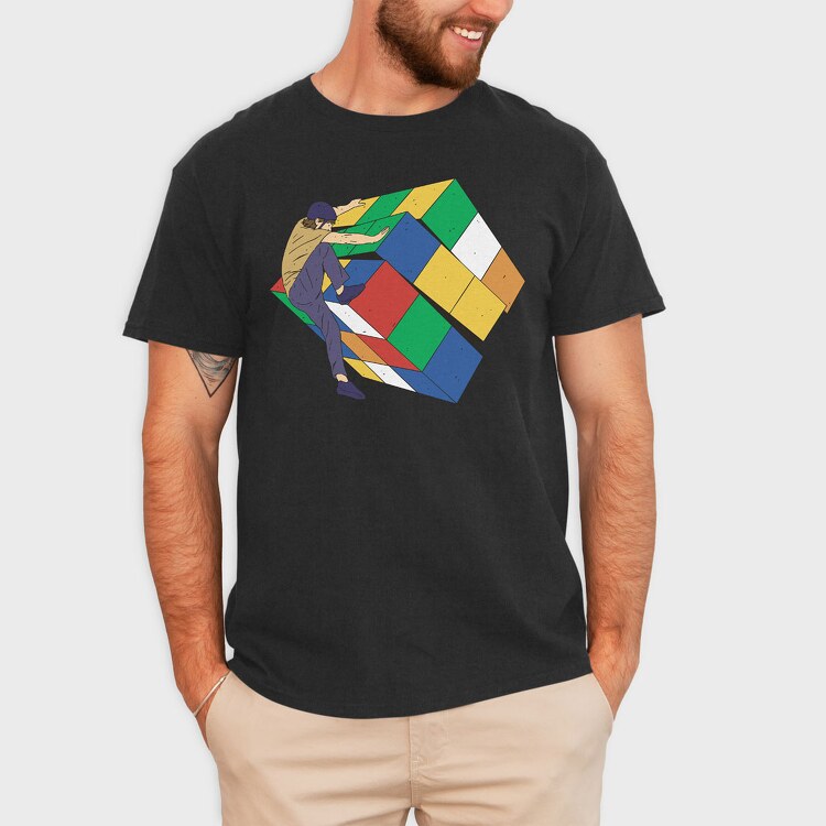 Cube Climber, Tricou Barbati (Unisex)
