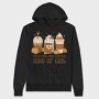 Autumn Coffee Drinks Fall And Girl, Hanorac Oversize Barbati (Unisex)