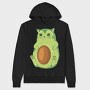 Avocado Cat, Hanorac Oversize Barbati (Unisex)