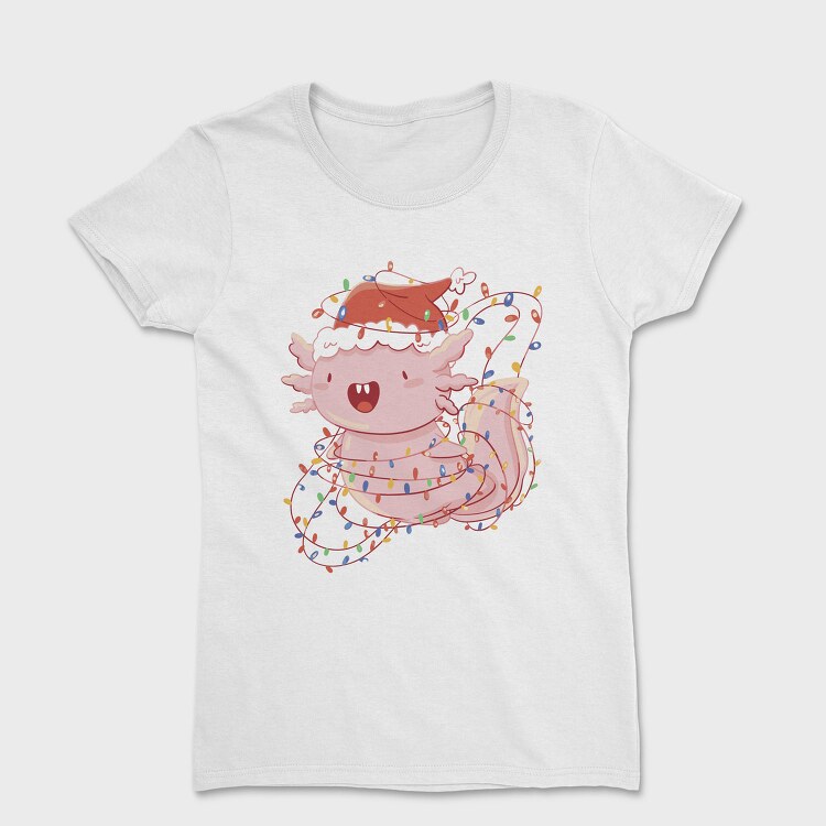 Axolotl Christmas Lights, Tricou Femei