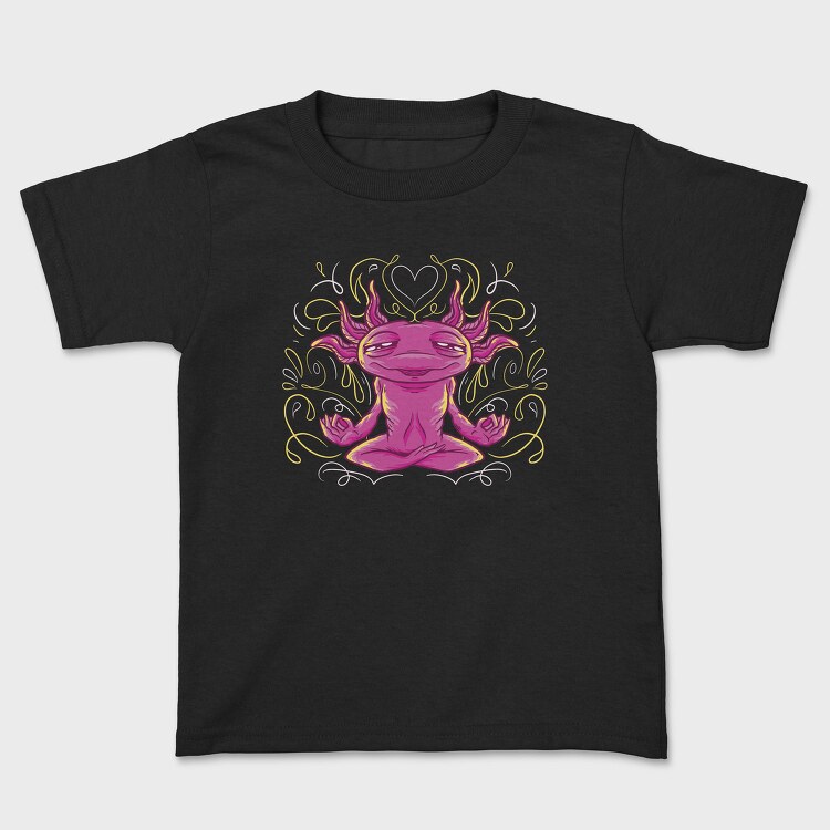 Axolotl Meditation Meditating, Tricou Copii