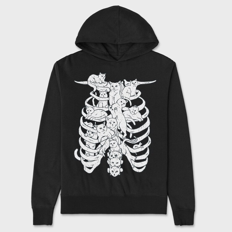 Cat Spine, Hanorac Oversize Barbati (Unisex)