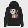 Cat Whiskers Smile, Hanorac Oversize Barbati (Unisex)