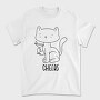 Cat With Drink Stroke Cheers, Tricou Barbati (Unisex)