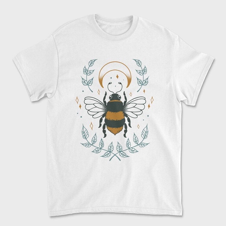 Bee And Moon Mystic, Tricou Barbati (Unisex)