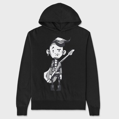 Character Holding Guitar Punk, Hanorac Oversize Barbati (Unisex)