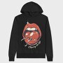 Cherry On Top Lips Kitsch, Hanorac Oversize Barbati (Unisex)