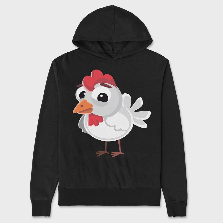 Chicken Party Chic, Hanorac Oversize Barbati (Unisex)