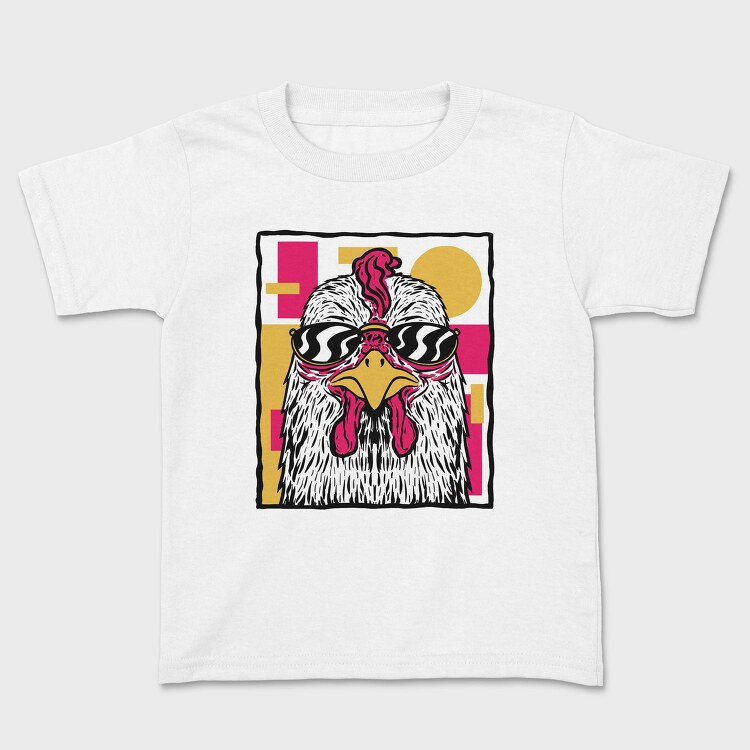 Chicken With Sunglasses Hen Glasses, Tricou Copii