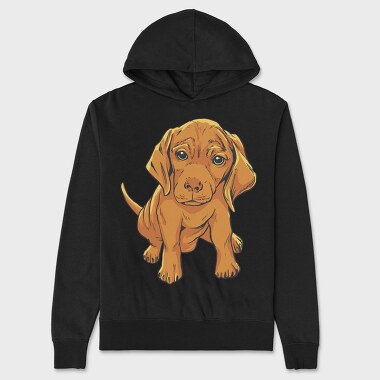 Vizsla Puppy, Hanorac Oversize Barbati (Unisex)