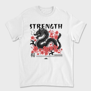 Chinese Dragon Strength Trend Within Balance, Tricou Barbati (Unisex)