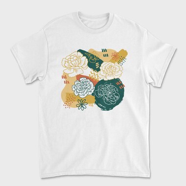 Abstract Carnation Flowers, Tricou Barbati (Unisex)