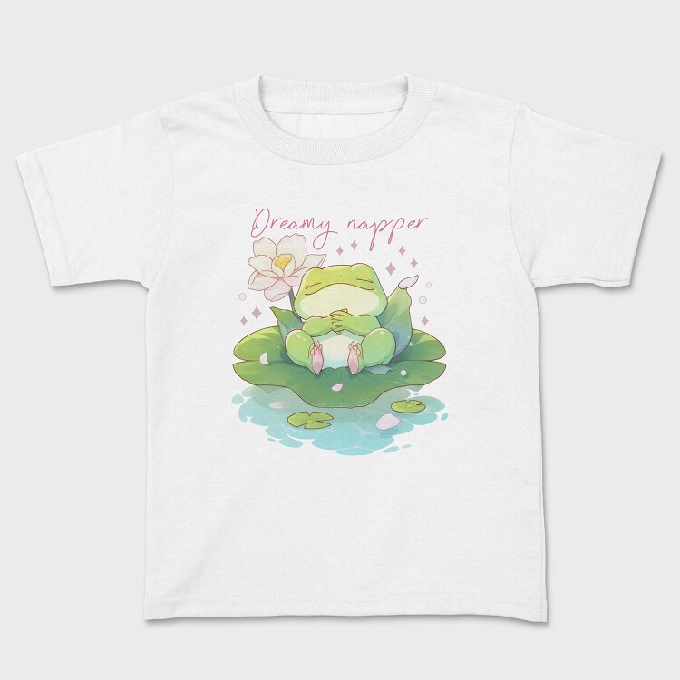 Adorable Frog Animal Dreamy Napper, Tricou Copii