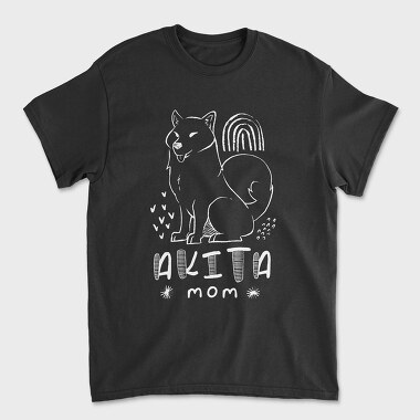 Akita Dog Mom, Tricou Barbati (Unisex)