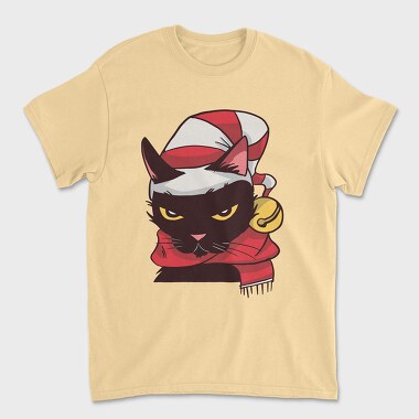 Angry Cat Christmas, Tricou Barbati (Unisex)