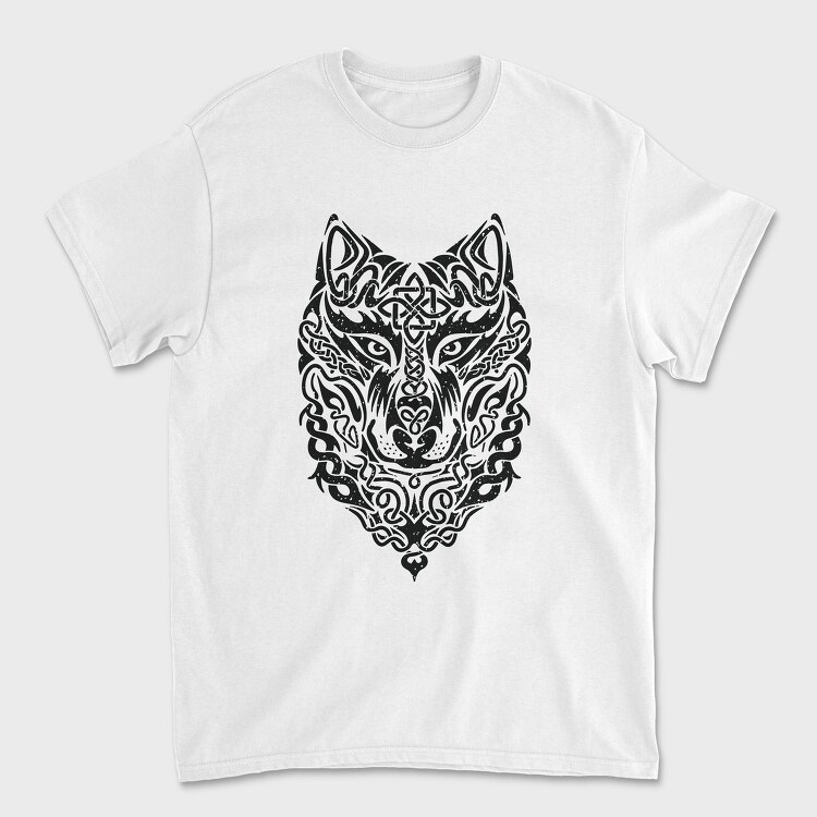 Celtic Tribal Wolf, Tricou Barbati (Unisex)
