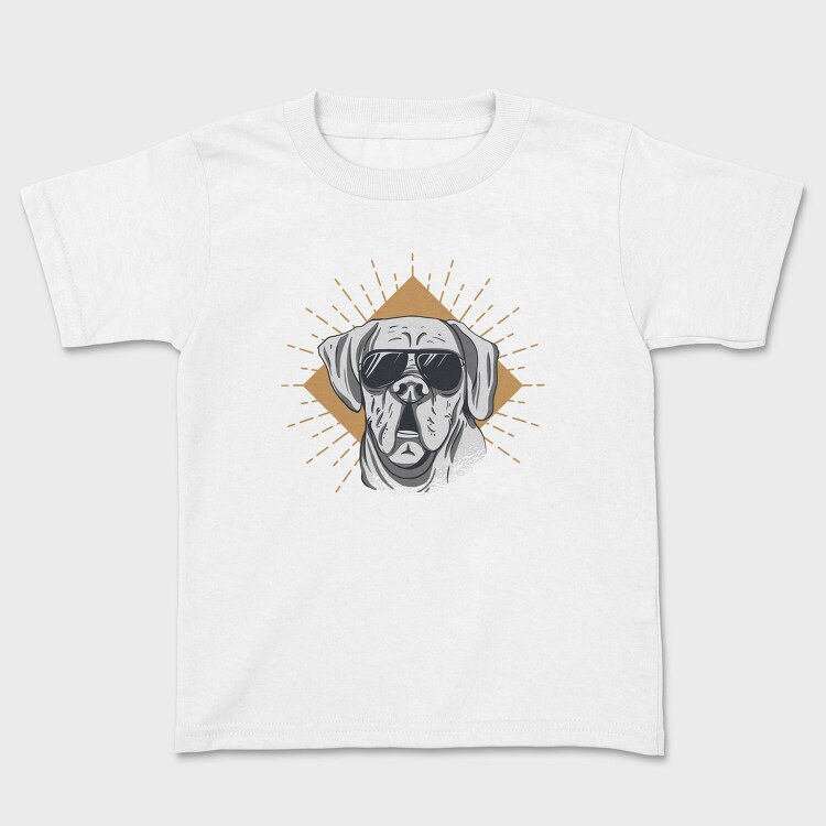 Cool Dog Wearing Sunglasses, Tricou Copii