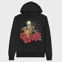 Cool Plants Skeleton Skull, Hanorac Oversize Barbati (Unisex)
