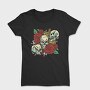 Cool Skulls And Roses, Tricou Femei