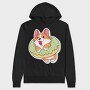 Corgi Donut Joy, Hanorac Oversize Barbati (Unisex)