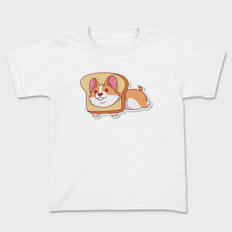Corgi Toast Slice, Tricou Copii