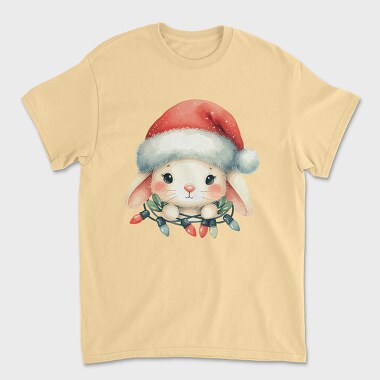 Christmas Bunny Watercolor, Tricou Barbati (Unisex)