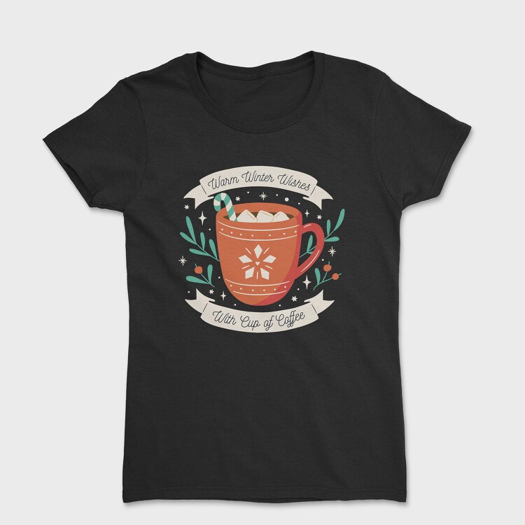 Christmas Coffee Cup, Tricou Femei