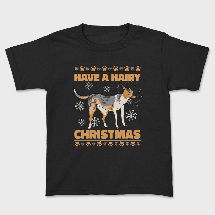 Christmas Dog Hair X Mas, Tricou Copii