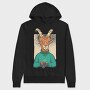 Christmas Gazelle Capricorn, Hanorac Oversize Barbati (Unisex)
