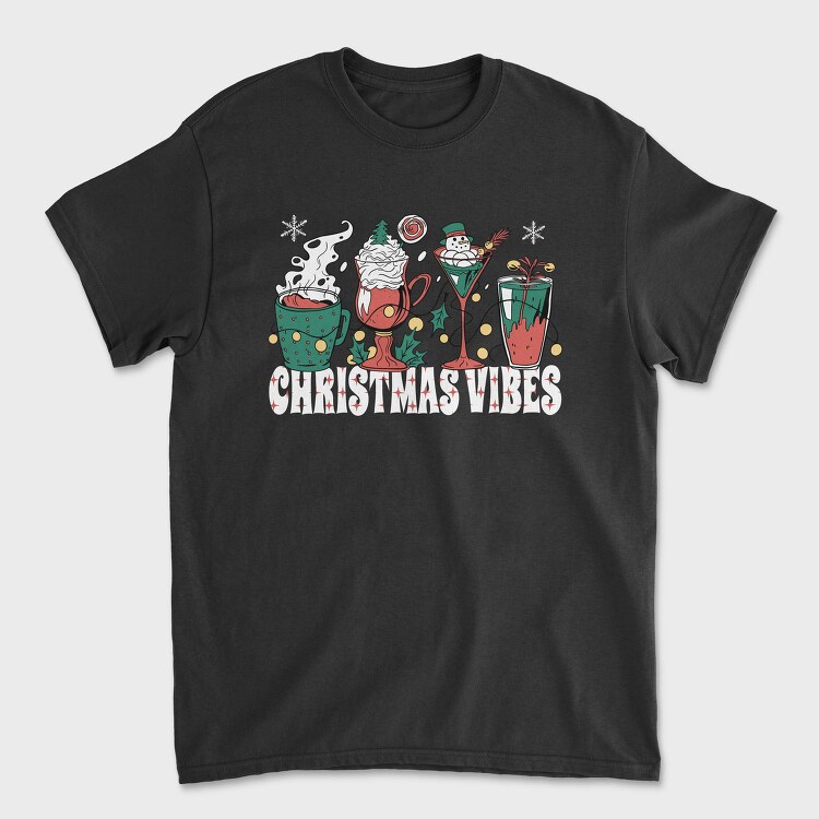 Christmas Holiday Drinks Coffee, Tricou Barbati (Unisex)