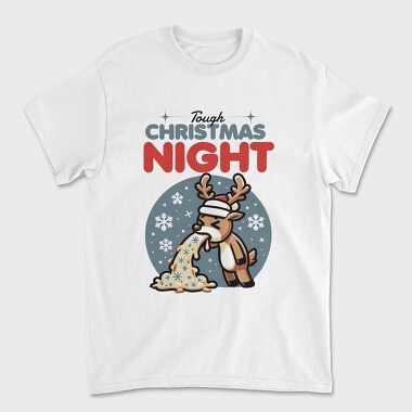 Christmas Sick Reindeer Night, Tricou Barbati (Unisex)