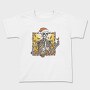 Christmas Skeleton Fall Autumn Leaves Skuelleton, Tricou Copii