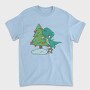 Christmas T Rex And Tree Chistmas, Tricou Barbati (Unisex)