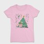 Christmas Tree New Year Character Present Pillow, Tricou Femei