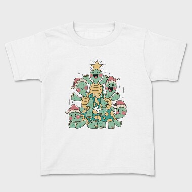 Christmas Turtles Tree X Mas, Tricou Copii