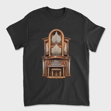 Church Organ Illustration, Tricou Barbati (Unisex)