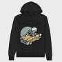 Classic Skeleton Car, Hanorac Oversize Barbati (Unisex)