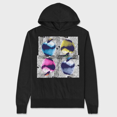 Apple Pop Art Tote, Hanorac Oversize Barbati (Unisex)