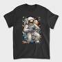 Astronaut Gamer In Cosmic Hues, Tricou Barbati (Unisex)