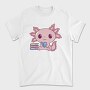 Axolotl Reading, Tricou Barbati (Unisex)