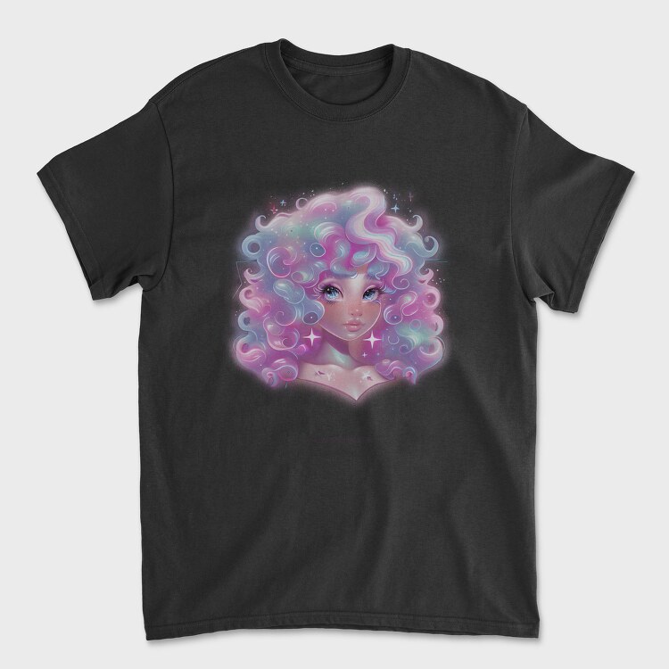 Cosmic Girl Portrait, Tricou Barbati (Unisex)