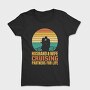 Couple In Love Sailing Retro Cruising Quote, Tricou Femei