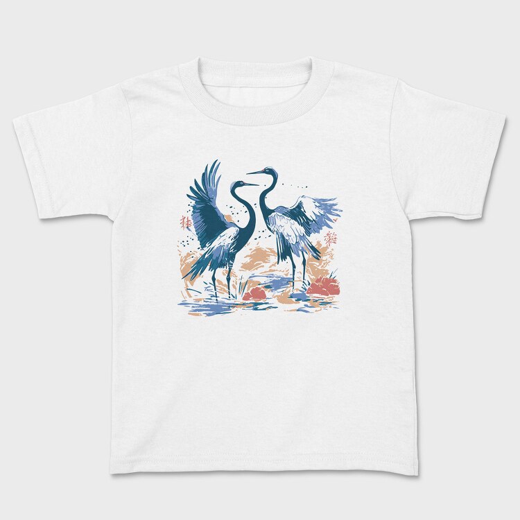 Crane Birds Dancing, Tricou Copii