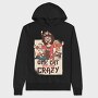 Crazy Cat Lady, Hanorac Oversize Barbati (Unisex)