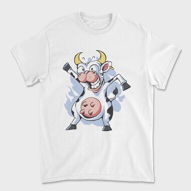 Crazy Dancing Cow, Tricou Barbati (Unisex)