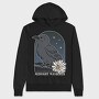 Crow Bird Cute, Hanorac Oversize Barbati (Unisex)