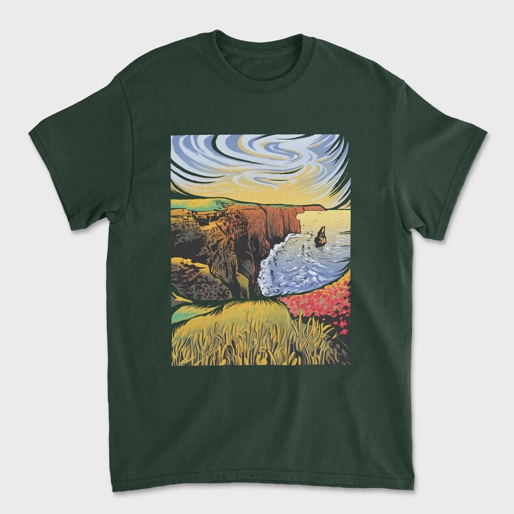 Cliffs Of Moher Landscape Nature, Tricou Barbati (Unisex)