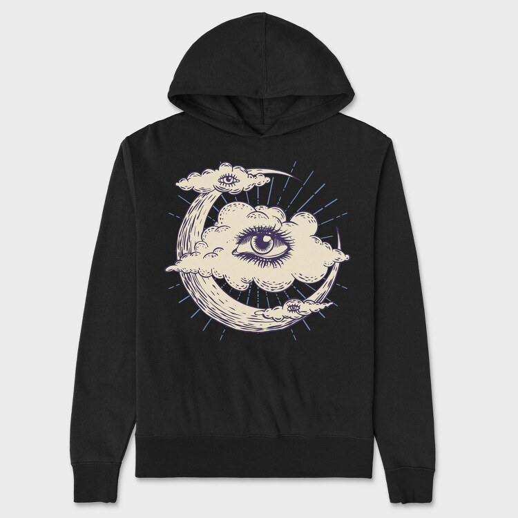 Cloud Eye Whimsigoth, Hanorac Oversize Barbati (Unisex)