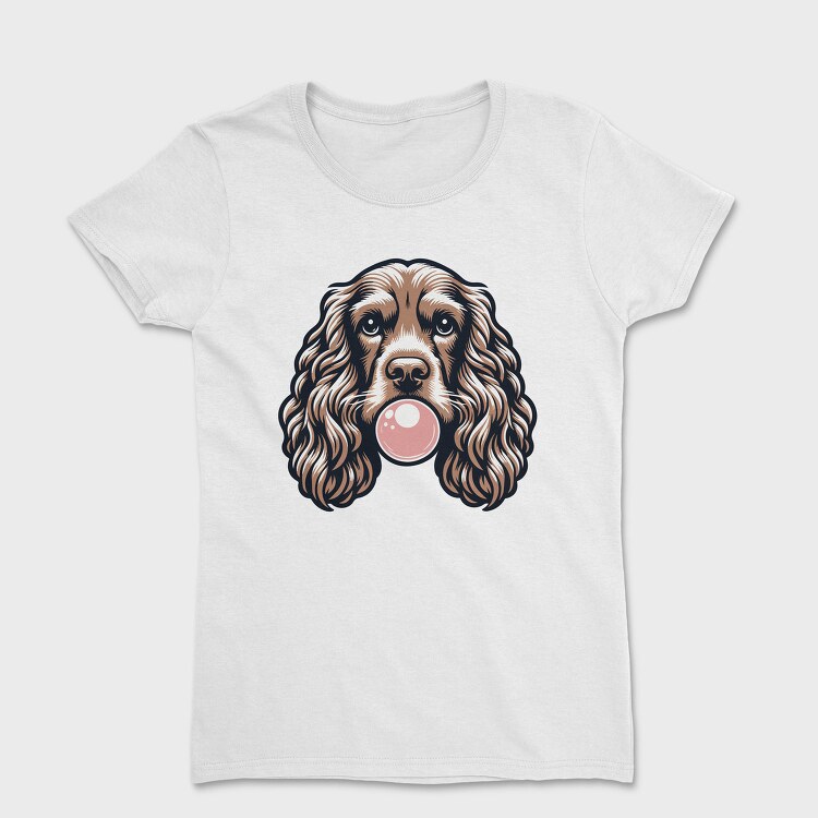 Cocker Spaniel Chewing Gum, Tricou Femei