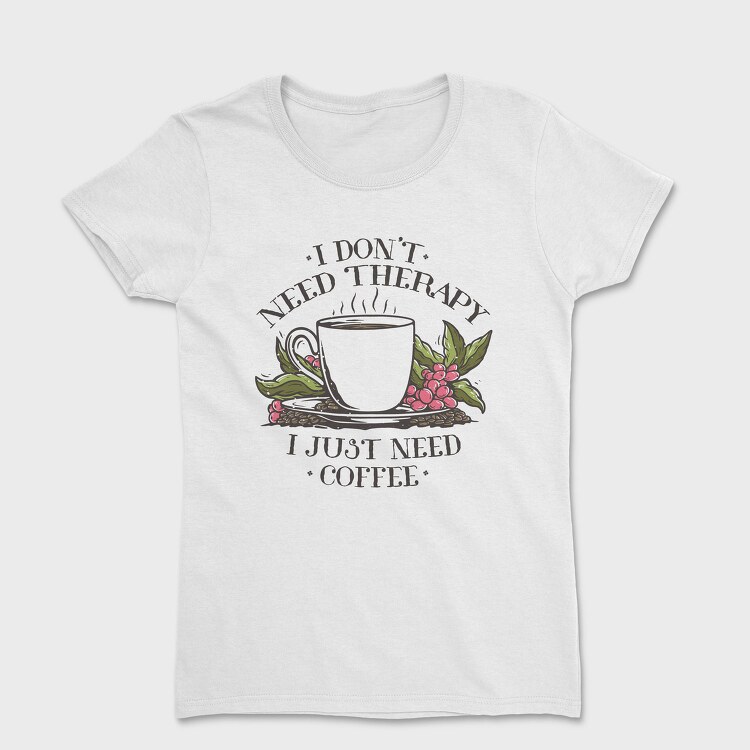 Coffee Drink And Grapes Coffecup, Tricou Femei